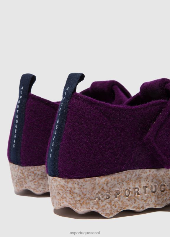 Mary Jane donkerpaars vrouwen Asportuguesas mary jane schoenen cate 6JPTP52 - Afbeelding 3