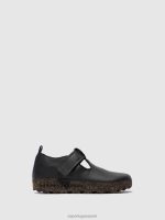 Mary Jane zwart veganistisch leer vrouwen Asportuguesas mary jane schoenen cate 6JPTP36