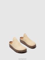 muilezels beige(suède) vrouwen Asportuguesas slip-on muilezels klei 6JPTP146 - Afbeelding 2