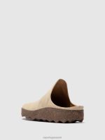 muilezels beige(suède) vrouwen Asportuguesas slip-on muilezels klei 6JPTP146 - Afbeelding 3