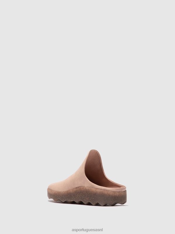 muilezels lief roze vrouwen Asportuguesas slip-on muilezels klei 6JPTP136 - Afbeelding 3