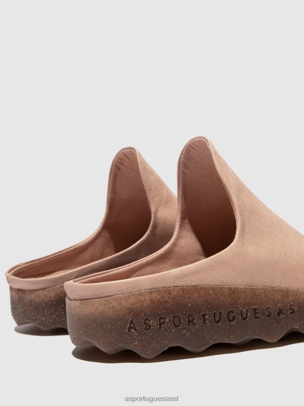muilezels lief roze vrouwen Asportuguesas slip-on muilezels klei 6JPTP136 - Afbeelding 5