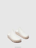 muilezels wit vrouwen Asportuguesas slip-on muilezels klei 6JPTP137 - Afbeelding 2