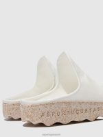 muilezels wit vrouwen Asportuguesas slip-on muilezels klei 6JPTP137 - Afbeelding 5