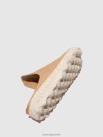 muilezels zand vrouwen Asportuguesas slip-on muilezels klei 6JPTP134 - Afbeelding 4
