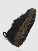 schoenen antraciet vrouwen Asportuguesas veterschoenen chatten 6JPTP57 - Afbeelding 4