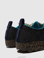 schoenen antraciet vrouwen Asportuguesas veterschoenen chatten 6JPTP57 - Afbeelding 5