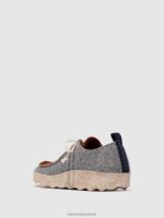 schoenen beton/bruin vrouwen Asportuguesas veterschoenen chatten 6JPTP114 - Afbeelding 3