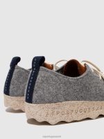 schoenen beton/bruin vrouwen Asportuguesas veterschoenen chatten 6JPTP114 - Afbeelding 5