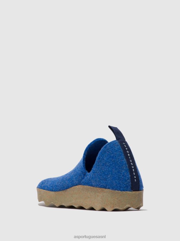 schoenen blauw Heren Asportuguesas schoenen met ronde neus stad 6JPTP209 - Afbeelding 3