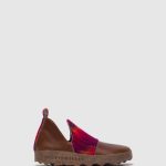 schoenen bruin/roze vrouwen Asportuguesas schoenen met ronde neus stad 6JPTP104
