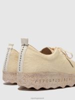 schoenen creme pinatex vrouwen Asportuguesas instapschoenen kamp 6JPTP90 - Afbeelding 5