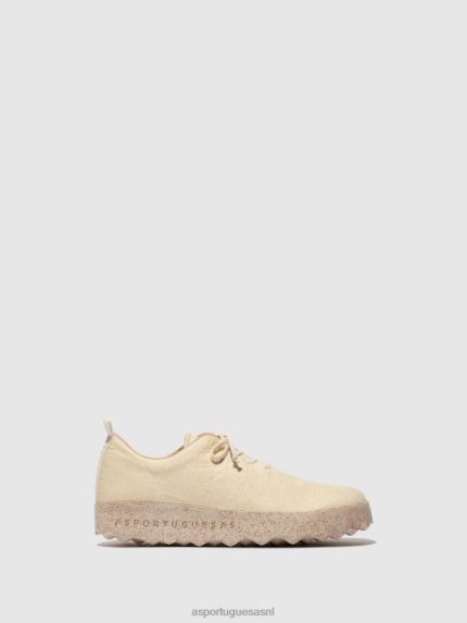 schoenen creme pinatex vrouwen Asportuguesas instapschoenen kamp 6JPTP90