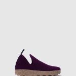 schoenen donkerpaars vrouwen Asportuguesas schoenen met ronde neus stad 6JPTP49