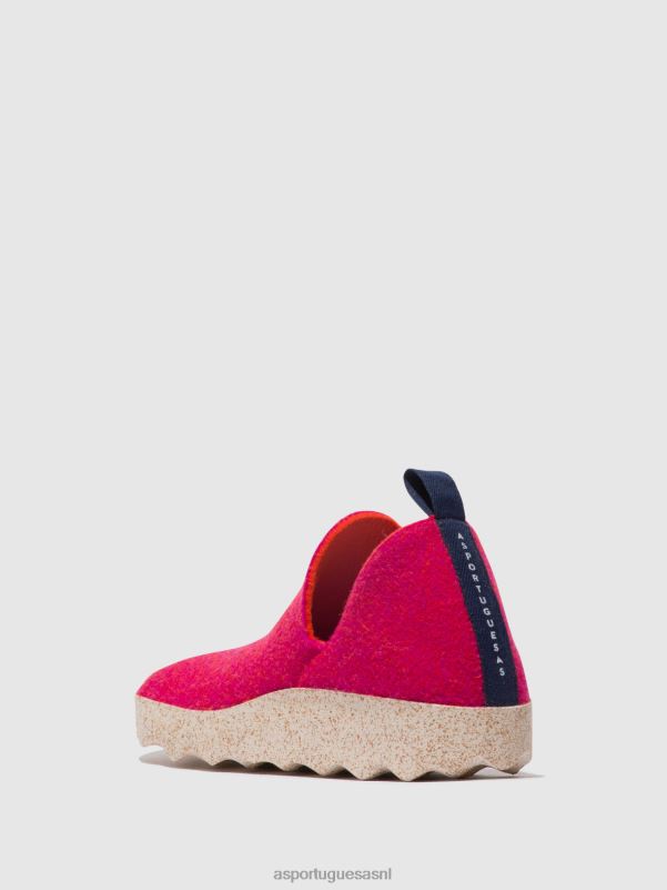 schoenen fuchsia vrouwen Asportuguesas schoenen met ronde neus stad 6JPTP77 - Afbeelding 3
