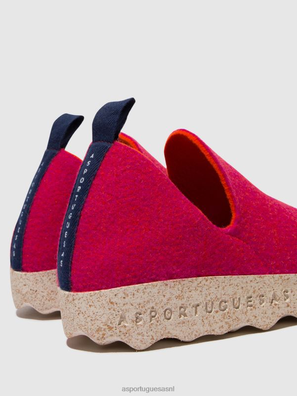 schoenen fuchsia vrouwen Asportuguesas schoenen met ronde neus stad 6JPTP77 - Afbeelding 5