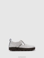 schoenen gebroken wit vrouwen Asportuguesas schoenen met klittenband cate 6JPTP118
