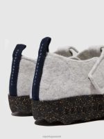 schoenen gebroken wit vrouwen Asportuguesas schoenen met klittenband cate 6JPTP118 - Afbeelding 4