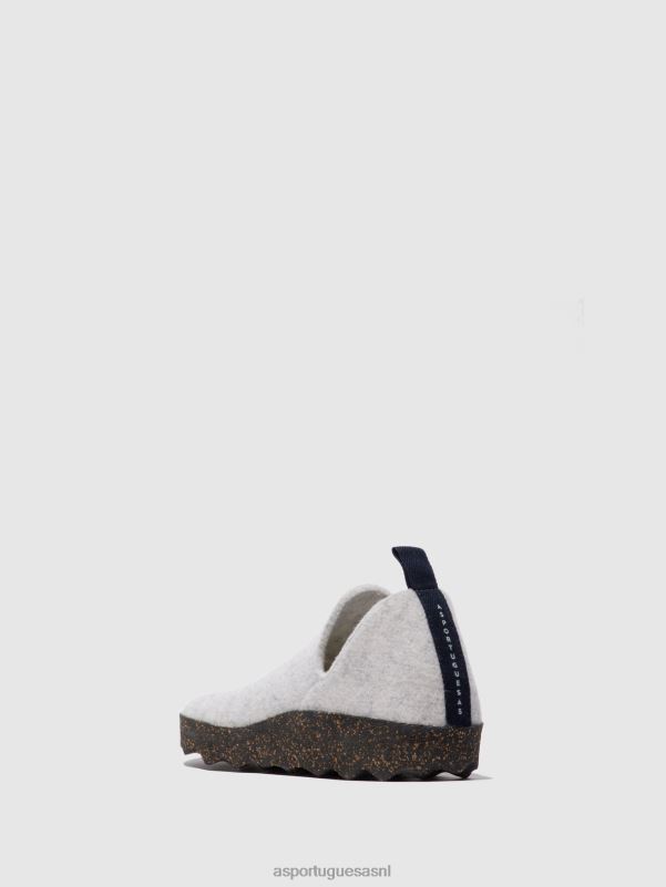 schoenen gebroken wit vrouwen Asportuguesas schoenen met ronde neus stad 6JPTP91 - Afbeelding 2