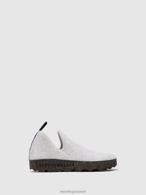 schoenen gebroken wit vrouwen Asportuguesas schoenen met ronde neus stad 6JPTP91 - Afbeelding 1
