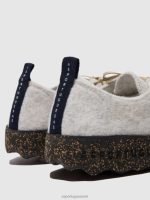 schoenen gebroken wit vrouwen Asportuguesas veterschoenen chatten 6JPTP73 - Afbeelding 5