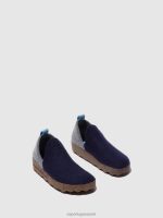 schoenen grijs blauw vrouwen Asportuguesas schoenen met ronde neus stad 6JPTP33 - Afbeelding 2