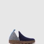 schoenen grijs blauw vrouwen Asportuguesas schoenen met ronde neus stad 6JPTP33
