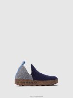 schoenen grijs blauw vrouwen Asportuguesas schoenen met ronde neus stad 6JPTP33