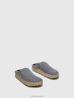 schoenen grijs vrouwen Asportuguesas ronde neus schoenen crew 6JPTP58 - Afbeelding 2