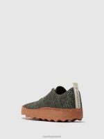 schoenen groene merinowol vrouwen Asportuguesas instapschoenen kamp 6JPTP120 - Afbeelding 3
