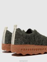 schoenen groene merinowol vrouwen Asportuguesas instapschoenen kamp 6JPTP120 - Afbeelding 5