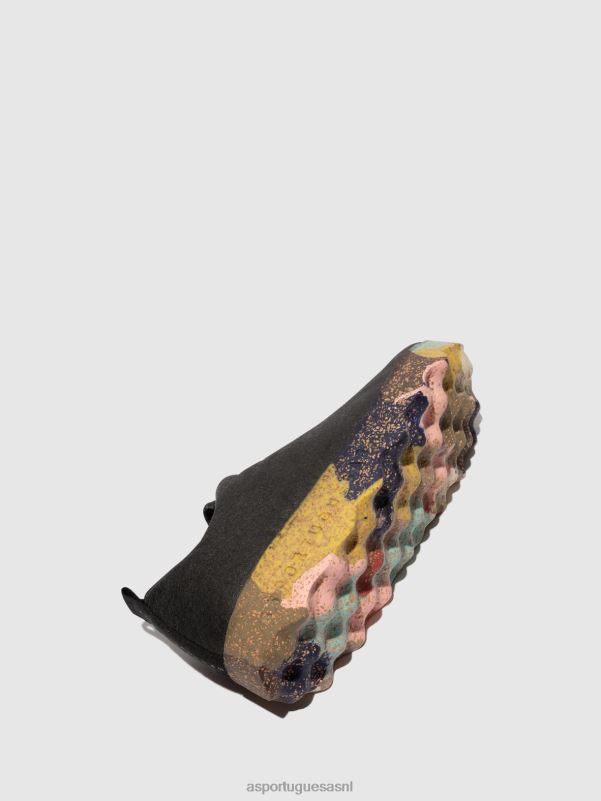 schoenen houtskool pinatex & veelkleurige zool vrouwen Asportuguesas instapschoenen kamp 6JPTP40 - Afbeelding 4