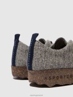 schoenen houtskool vrouwen Asportuguesas veterschoenen kamp 6JPTP84 - Afbeelding 3