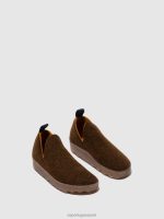 schoenen karamel vrouwen Asportuguesas schoenen met ronde neus stad 6JPTP31 - Afbeelding 2