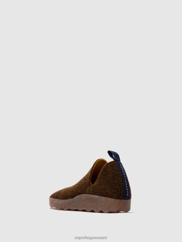 schoenen karamel vrouwen Asportuguesas schoenen met ronde neus stad 6JPTP31 - Afbeelding 3