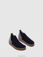 schoenen marine/beton vrouwen Asportuguesas schoenen met ronde neus stad 6JPTP98 - Afbeelding 2