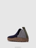 schoenen marine/beton vrouwen Asportuguesas schoenen met ronde neus stad 6JPTP98 - Afbeelding 3