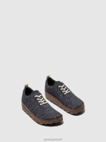 schoenen marine merinowol vrouwen Asportuguesas instapschoenen kamp 6JPTP119 - Afbeelding 2