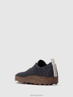 schoenen marine merinowol vrouwen Asportuguesas instapschoenen kamp 6JPTP119 - Afbeelding 3