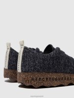 schoenen marine merinowol vrouwen Asportuguesas instapschoenen kamp 6JPTP119 - Afbeelding 5