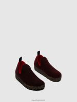 schoenen merlot vrouwen Asportuguesas instapschoenen stad 6JPTP42 - Afbeelding 2