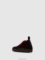 schoenen merlot vrouwen Asportuguesas instapschoenen stad 6JPTP42 - Afbeelding 3