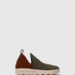 schoenen militair groen/bruin vrouwen Asportuguesas schoenen met ronde neus stad 6JPTP96