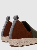 schoenen militair groen/bruin vrouwen Asportuguesas schoenen met ronde neus stad 6JPTP96 - Afbeelding 5