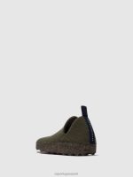 schoenen militair groen vrouwen Asportuguesas schoenen met ronde neus stad 6JPTP37 - Afbeelding 2