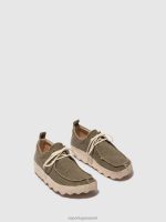 schoenen militaire groene hennep Heren Asportuguesas instapschoenen praatje 6JPTP202 - Afbeelding 2