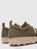schoenen militaire groene hennep Heren Asportuguesas instapschoenen praatje 6JPTP202 - Afbeelding 5