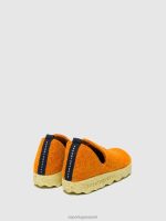 schoenen oranje vrouwen Asportuguesas schoenen met ronde neus stad 6JPTP111 - Afbeelding 3