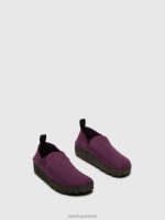 schoenen paars vrouwen Asportuguesas ronde neus schoenen crew 6JPTP68 - Afbeelding 2