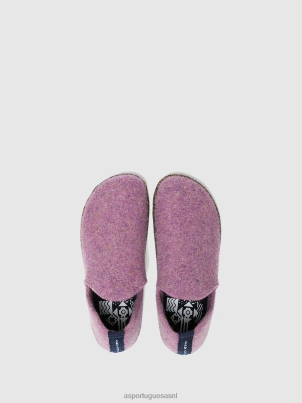 schoenen paars vrouwen Asportuguesas schoenen met ronde neus stad 6JPTP100 - Afbeelding 4